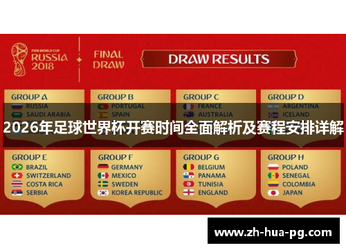 2026年足球世界杯开赛时间全面解析及赛程安排详解